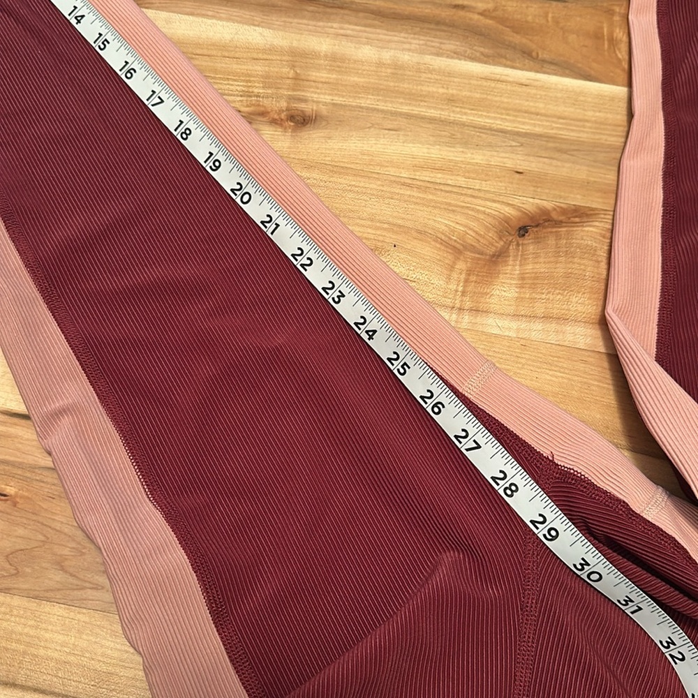 Beach Riot Ribbed Pink Leggings Small - Picture 5 of 7